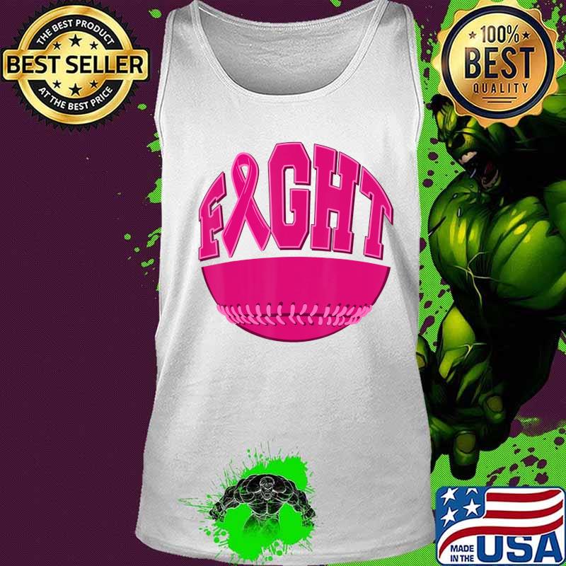 Fight Breast Cancer Softball Ball Pink Ribbon Mammogram Game T-Shirt Tank top Fight Breast Cancer Softball Ball Pink Ribbon Mammogram Game T-Shirt Tank top
