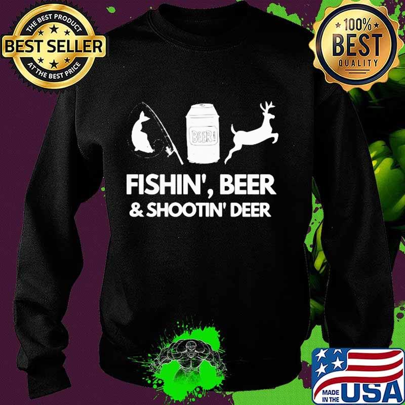Fishin', beer, & shootin deer sticker cute s Sweater Fishin', beer, & shootin deer sticker cute s Sweater