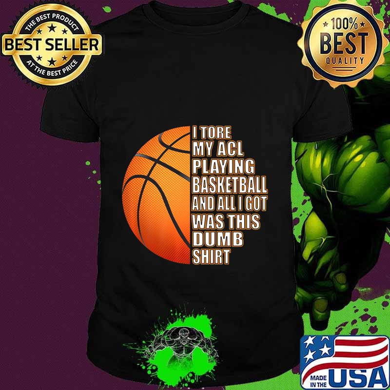 Funny Basketball ACL Knee Surgery Recovery Get Well Gift Premium T-Shirt