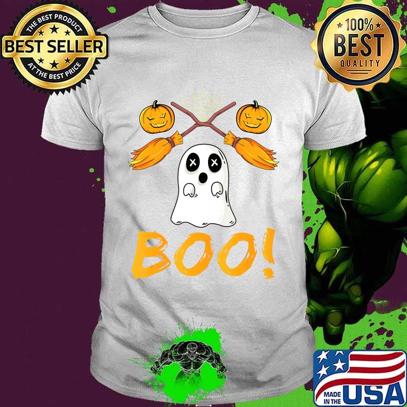 Funny Boo Sheet Spider Ghost Halloween T-Shirt