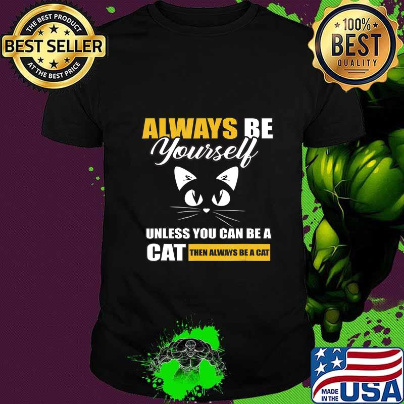 Funny Cat Motif Gift For Kids Men Boys T-Shirt