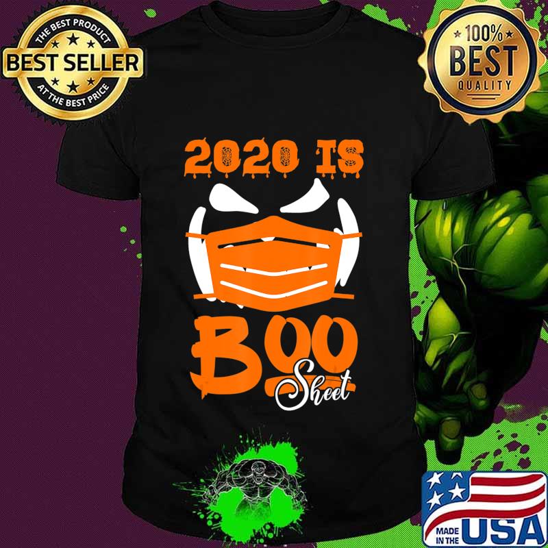Funny Halloween Cute Ghost Wearing Mask 2020 Is Boo Sheet T-Shirt