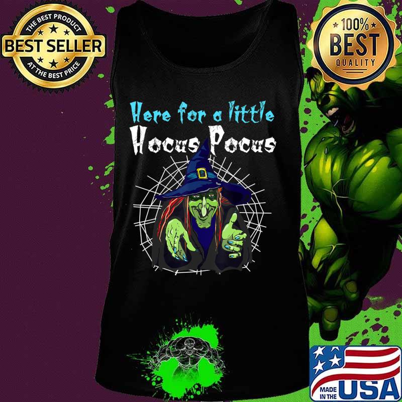 Funny Halloween Tee Here for Little Hocus Pocus Cute Witch T-Shirt Tank top Funny Halloween Tee Here for Little Hocus Pocus Cute Witch T-Shirt Tank top