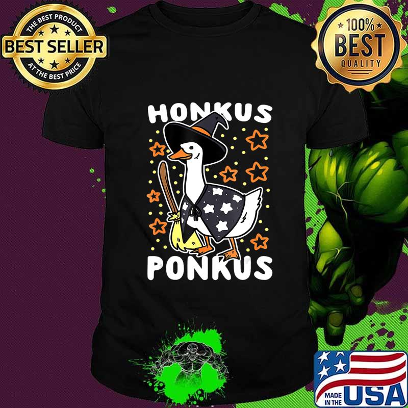 Funny Halloween Witches Duck Cute Honkus Ponkus Gifts Long T-Shirt