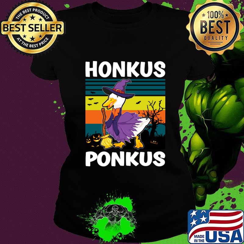 Funny Halloween Witches Duck Cute Honkus Ponkus Gifts T-Shirt Ladies tee Funny Halloween Witches Duck Cute Honkus Ponkus Gifts T-Shirt Ladies tee
