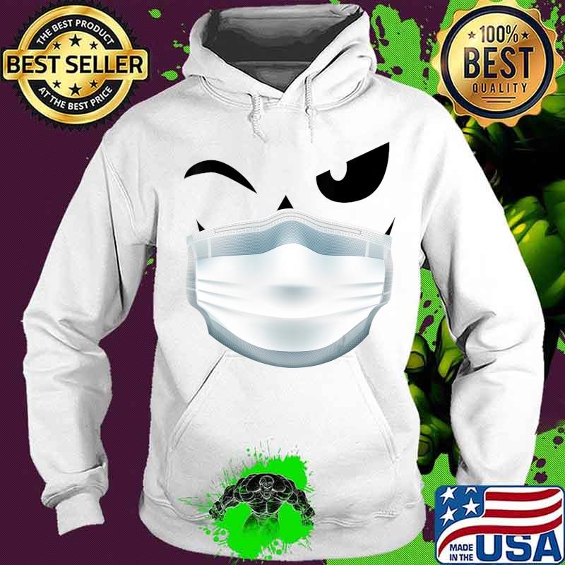 Funny Jack O' Lantern Pumpkin with Mask Halloween Costume T-Shirt Hoodie Funny Jack O' Lantern Pumpkin with Mask Halloween Costume T-Shirt Hoodie