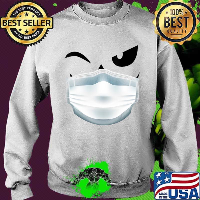 Funny Jack O' Lantern Pumpkin with Mask Halloween Costume T-Shirt Sweater Funny Jack O' Lantern Pumpkin with Mask Halloween Costume T-Shirt Sweater