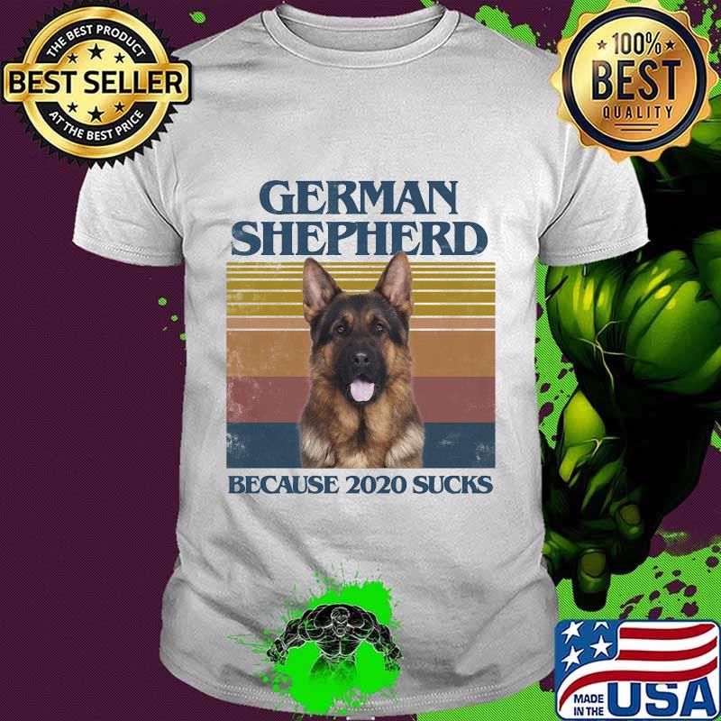 German shepherd collie because 2020 sucks vintage retro shirt