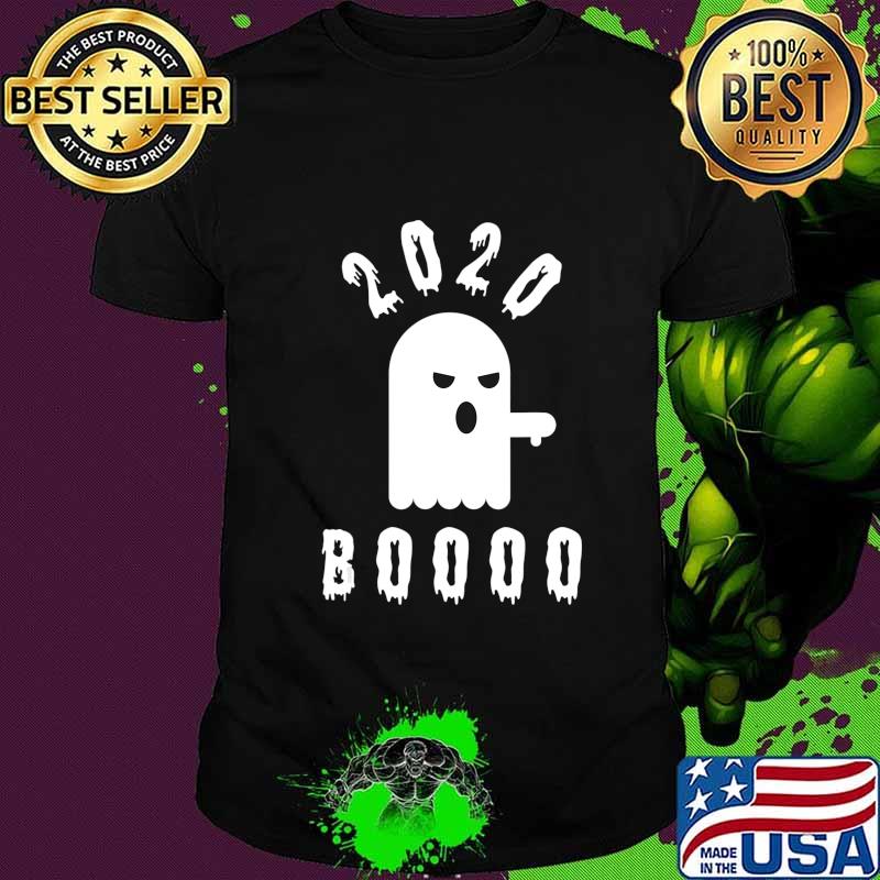 Ghost Boo 2020 Thumbs Down Funny Halloween Graphic Art T-Shirt