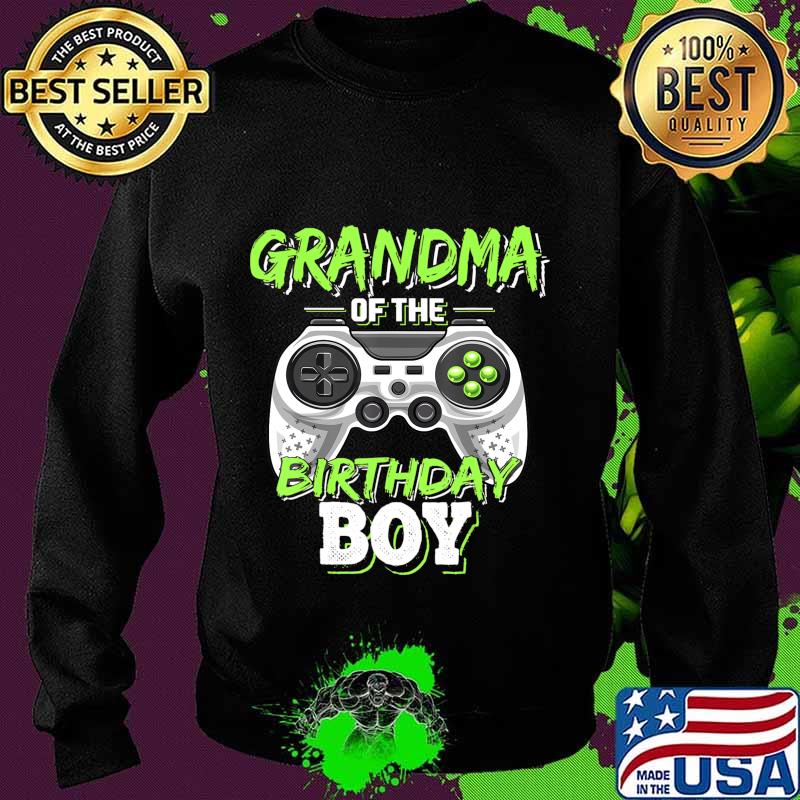 Grandma of the Birthday Boy Matching Video Game Birthday T-Shirt Sweater Grandma of the Birthday Boy Matching Video Game Birthday T-Shirt Sweater