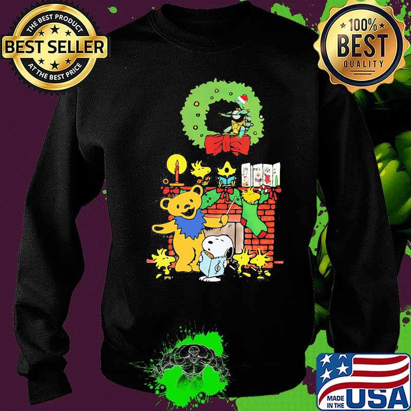 Grateful dead bear snoopy and turtle merry christmas s Sweater Grateful dead bear snoopy and turtle merry christmas s Sweater