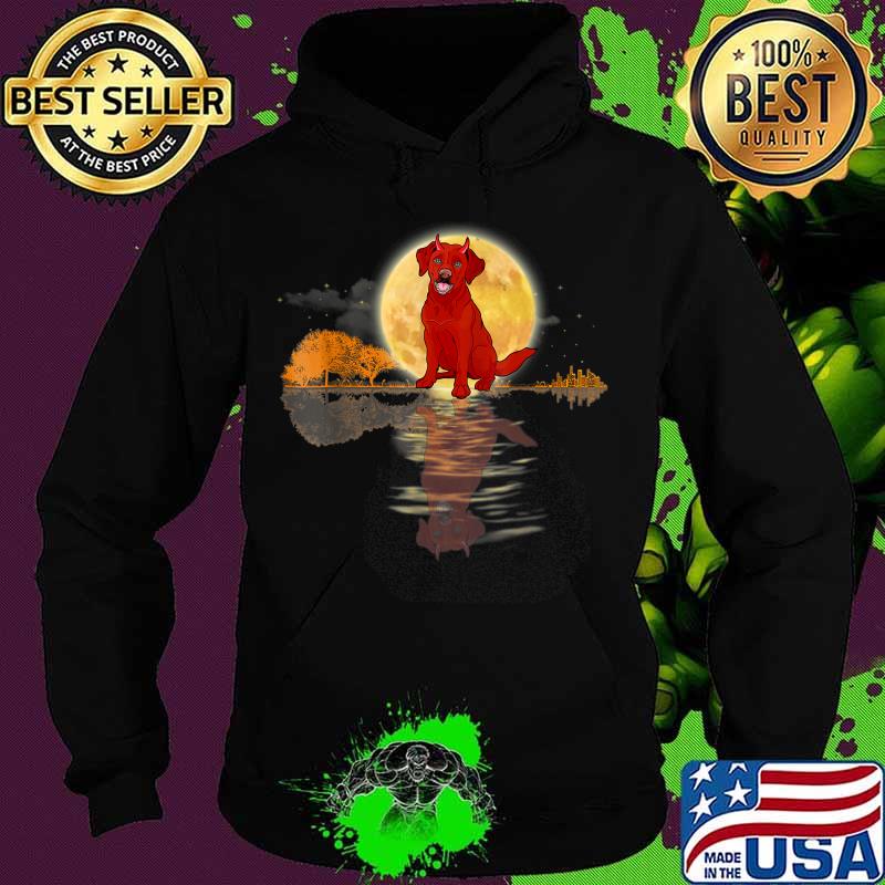 Guitar Lake Halloween Scary Labrador with Moon T-Shirt Hoodie Guitar Lake Halloween Scary Labrador with Moon T-Shirt Hoodie