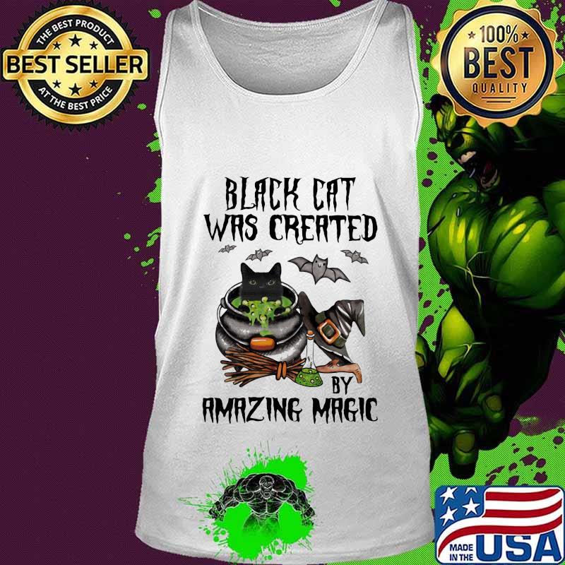 Halloween black cat was created by amazing magic s Tank top Halloween black cat was created by amazing magic s Tank top