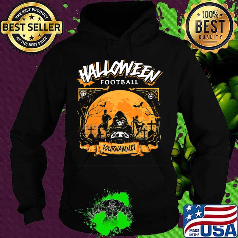 Halloween Football Costume Gift Halloween Ghost Soccer T-Shirt Hoodie Halloween Football Costume Gift Halloween Ghost Soccer T-Shirt Hoodie