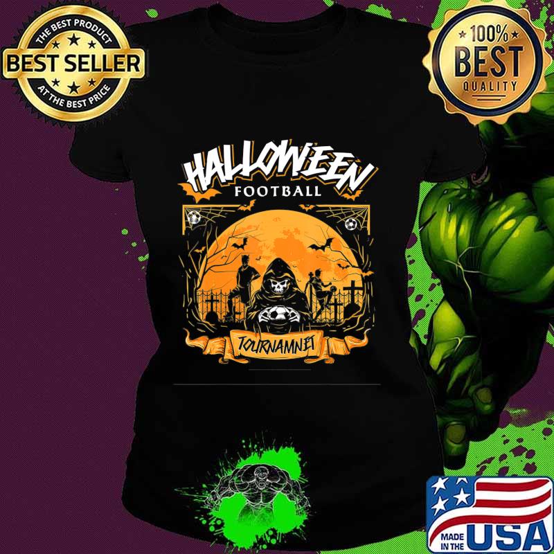Halloween Football Costume Gift Halloween Ghost Soccer T-Shirt Ladies tee Halloween Football Costume Gift Halloween Ghost Soccer T-Shirt Ladies tee