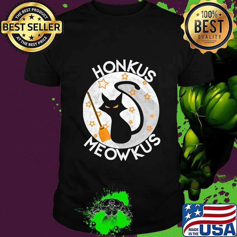 Halloween Funny Honkus Meowkus Cat T-Shirt