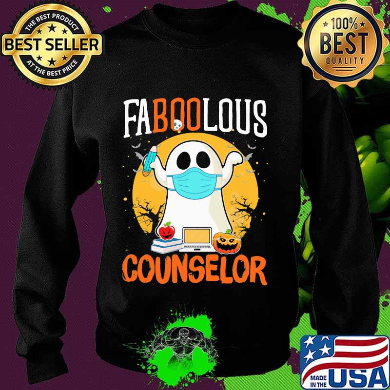 Halloween ghost mask faboolous counselor s Sweater Halloween ghost mask faboolous counselor s Sweater