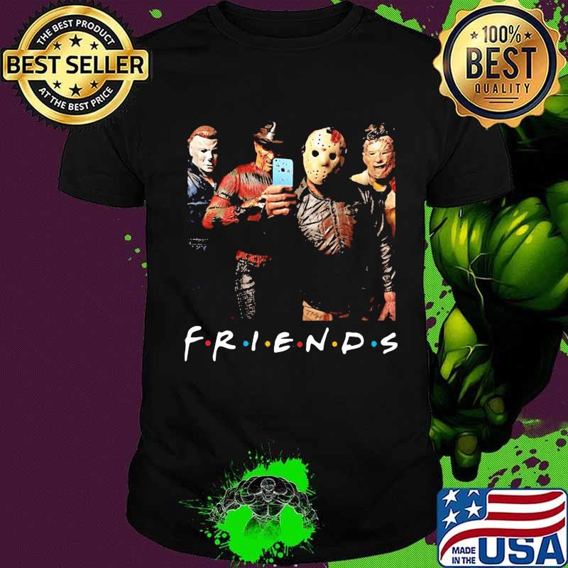Halloween horror characters selfie friends shirt