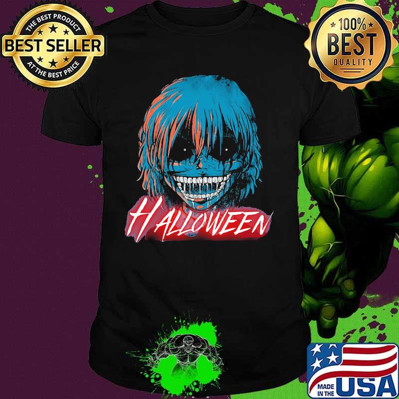 Halloween japanese characters cartoon shirt