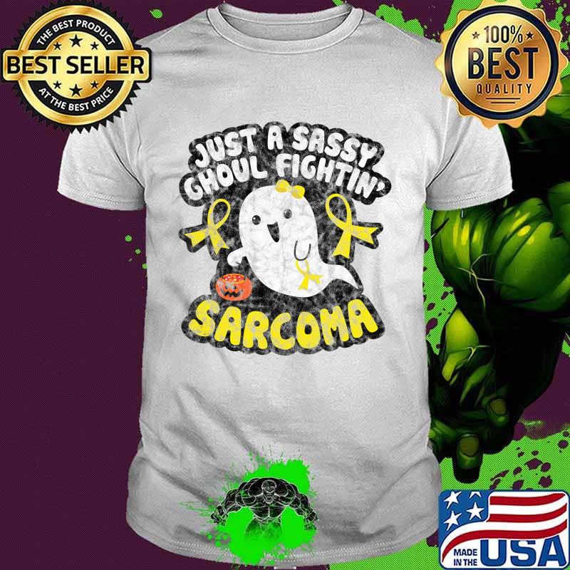 Halloween Sassy Ghoul Fighting Sarcoma Cancer Cute Ghost T-Shirt