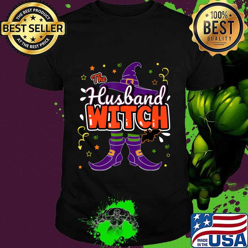 Halloween The Husband Witch Family Matching Funny Group Men T-Shirt