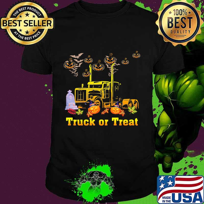 Halloween truck or treat pumpkins shirt