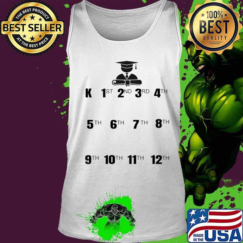 Handprint Chart Tee Grow With Me School Year Growth K-12 T-Shirt Tank top Handprint Chart Tee Grow With Me School Year Growth K-12 T-Shirt Tank top