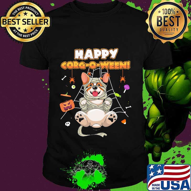 Happy Corgoween Happy Corgi Halloween Shirt