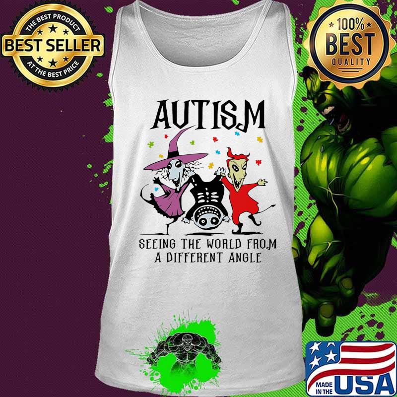 Happy halloween autism seeing the world from a different angle s Tank top Happy halloween autism seeing the world from a different angle s Tank top