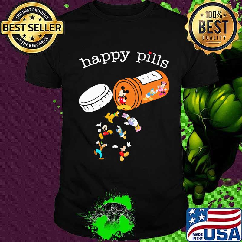 Happy pills mickey mouse and friends shirt