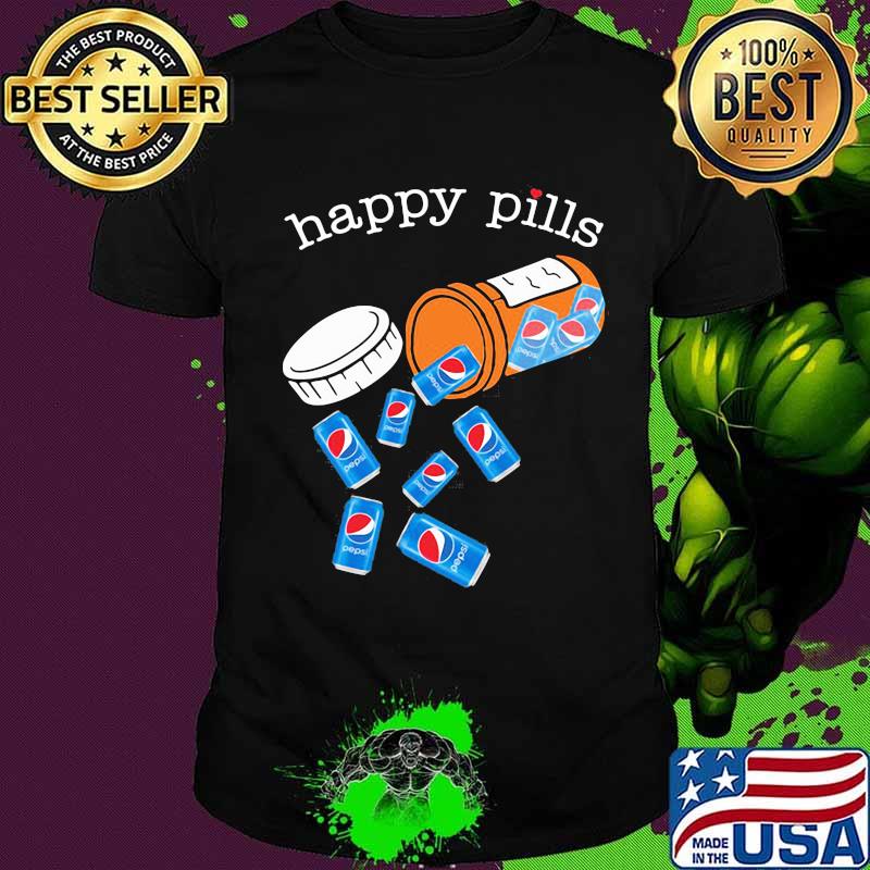 Happy pills pepsi logo shirt