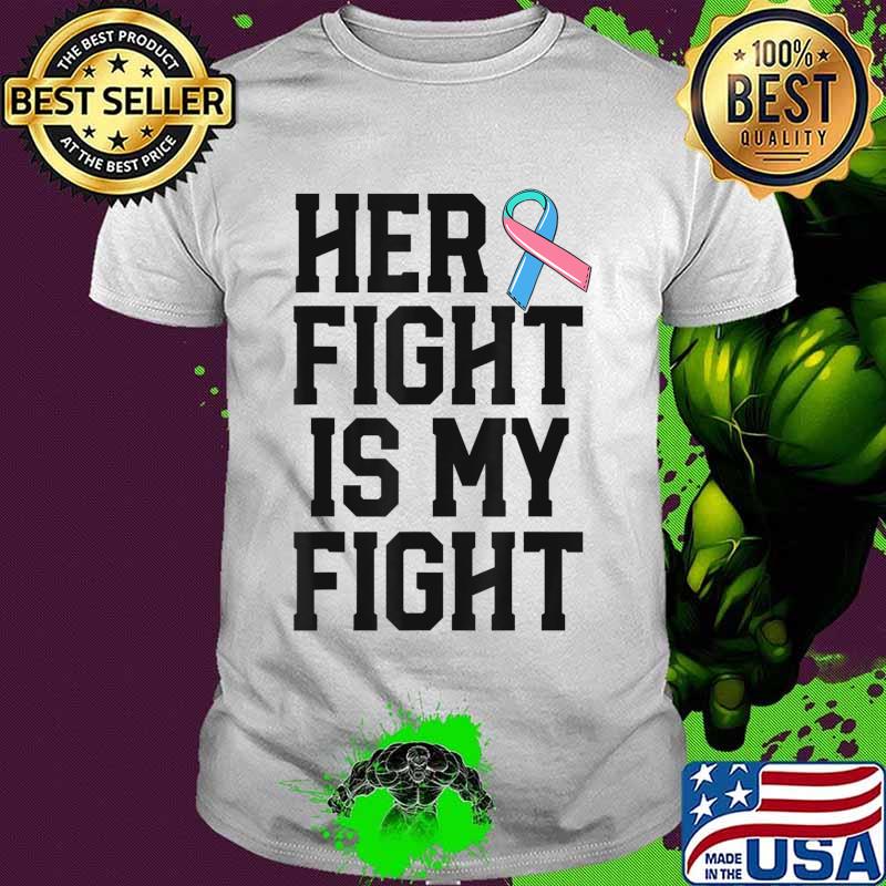 Her Fight Is My Fight Thyroid Cancer Warrior Husband Men T-Shirt