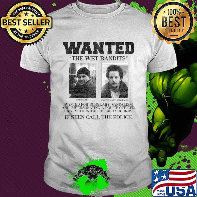 Home Alone Wanted The Wet Bandits Poster T-Shirt