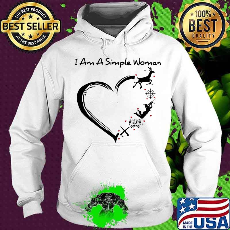 I am a simple woman heart reindeer christmas s Hoodie I am a simple woman heart reindeer christmas s Hoodie