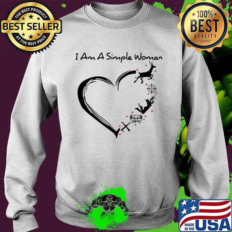 I am a simple woman heart reindeer christmas s Sweater I am a simple woman heart reindeer christmas s Sweater