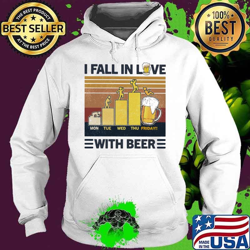 I fall in love with beer vintage retro s Hoodie I fall in love with beer vintage retro s Hoodie