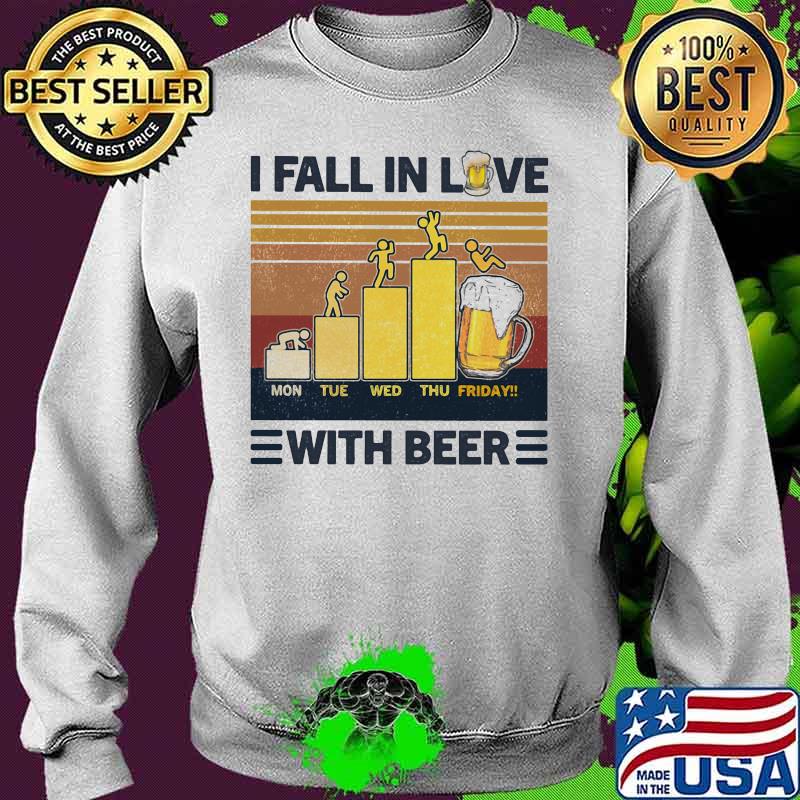 I fall in love with beer vintage retro s Sweater I fall in love with beer vintage retro s Sweater