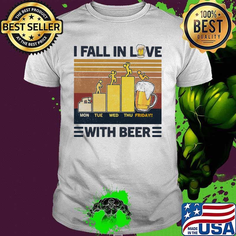 I fall in love with beer vintage retro shirt I fall in love with beer vintage retro shirt