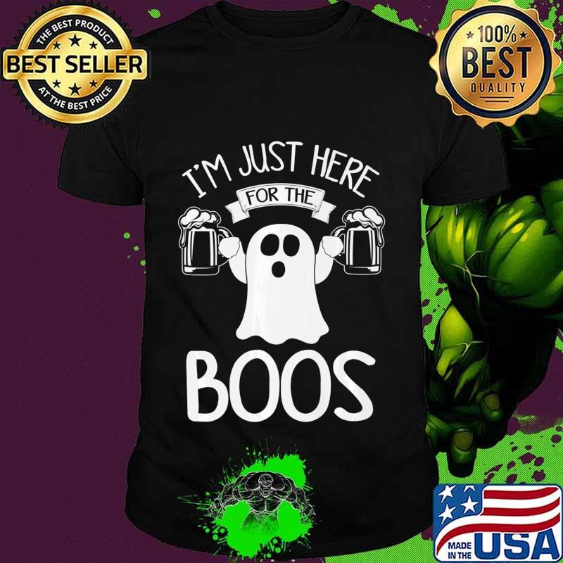 I'm Just Here For The Boos Drinking Mom Wine Lover Premium T-Shirt