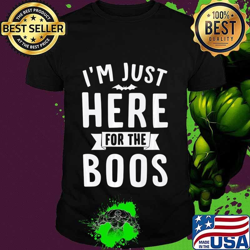 I'm Just Here For The Boos Wine Lover Halloween Mom Gift Premium T-Shirt