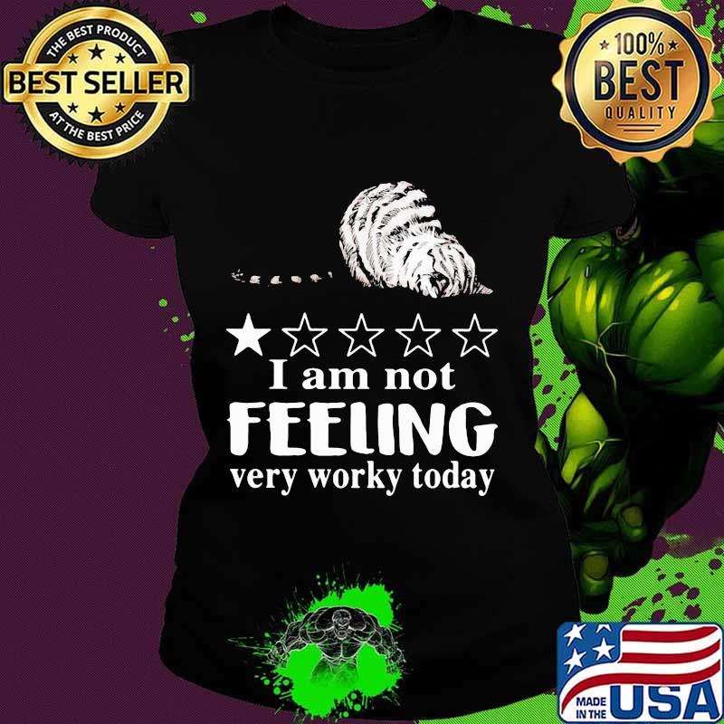 I'm not feeling very worky today rated one star cat s Ladies tee I'm not feeling very worky today rated one star cat s Ladies tee