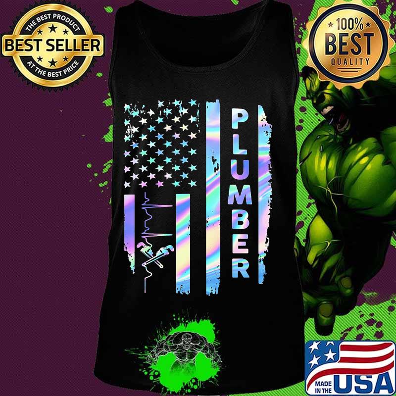 Independence day hologram plumber s Tank top Independence day hologram plumber s Tank top