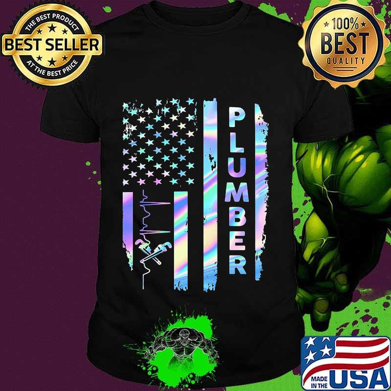Independence day hologram plumber shirt