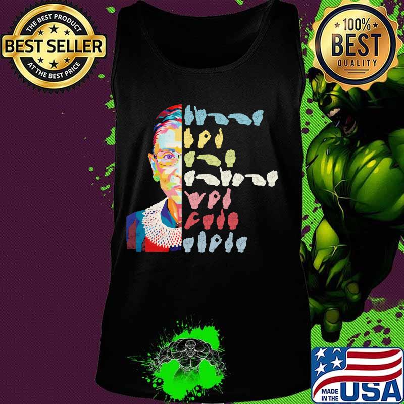 International sign language ruth bader ginsburg vintage s Tank top International sign language ruth bader ginsburg vintage s Tank top