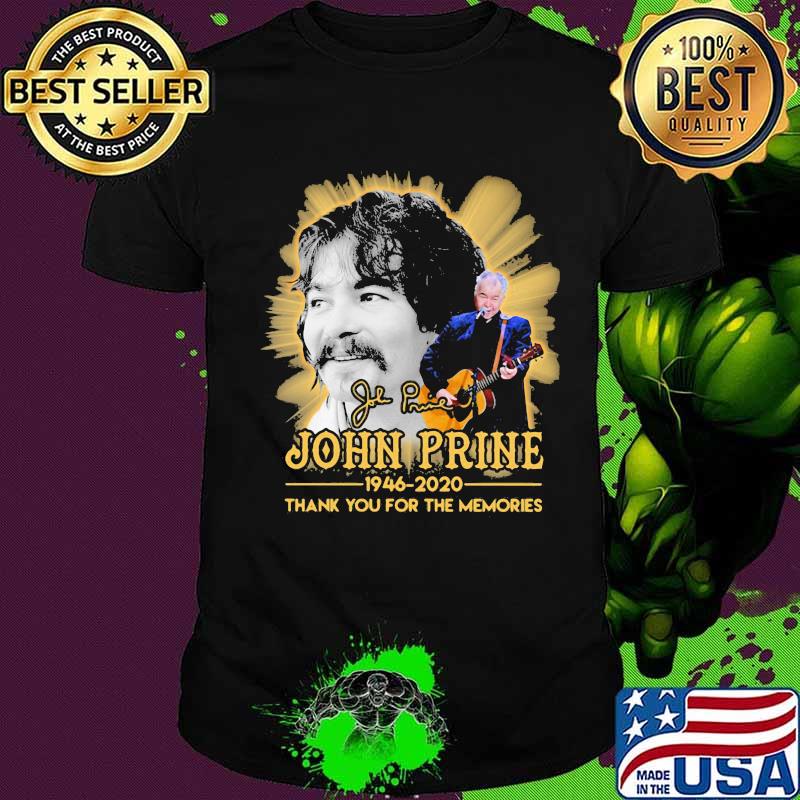 John prine 1946 2020 thank for the memories signature shirt