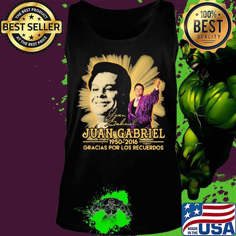 Juan gabriel 1950 2016 gracias por los recuerdos signature s Tank top Juan gabriel 1950 2016 gracias por los recuerdos signature s Tank top