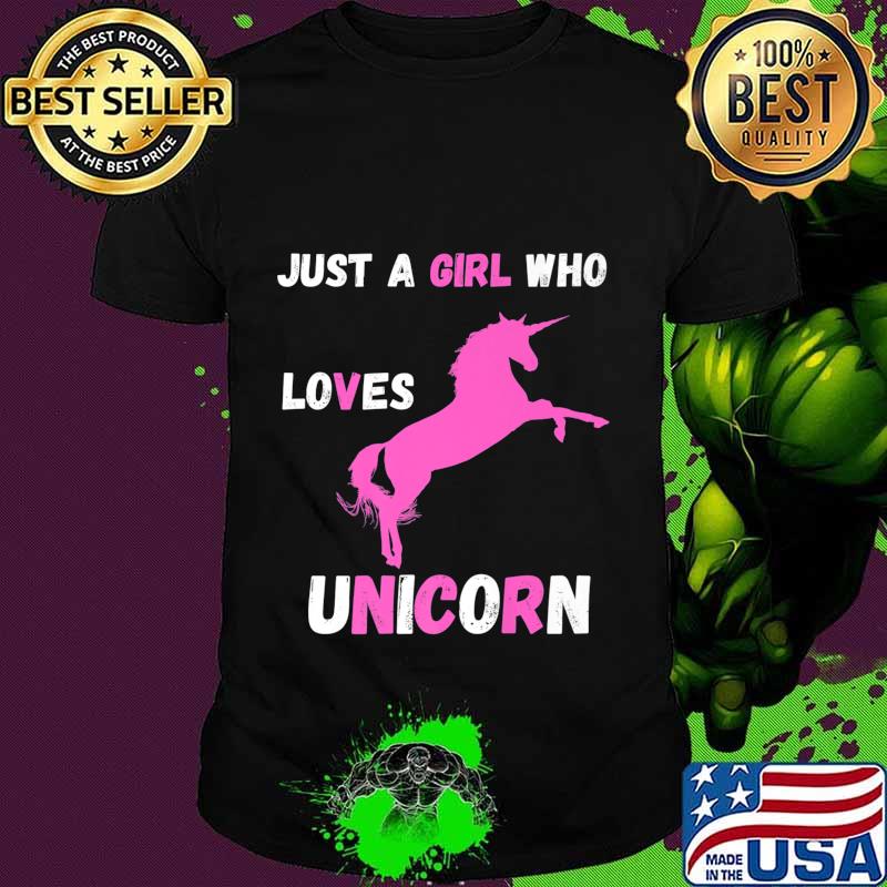 Just a girl who loves unicorns Premium T-Shirt