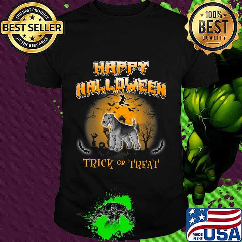 Lakeland Terrier Dog Happy Halloween T-Shirt