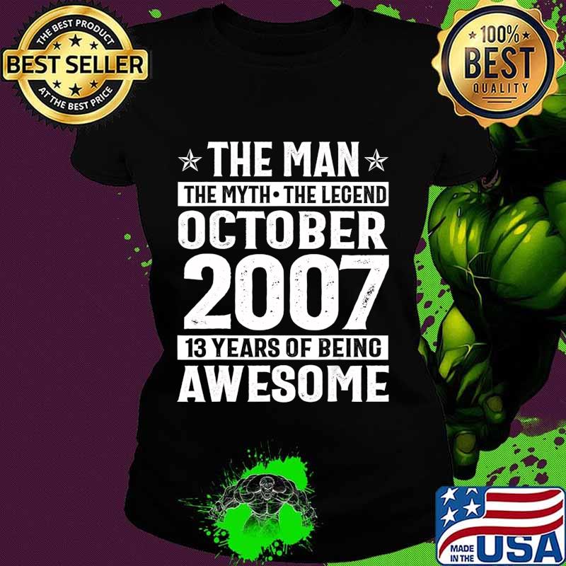 Legends Were Born In October 2007 13th Birthday Gift T-Shirt Ladies tee Legends Were Born In October 2007 13th Birthday Gift T-Shirt Ladies tee