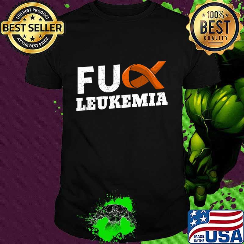 Leukemia Orange Ribbon Bone Marrow Abnormal Blood Cells Gift T-Shirt